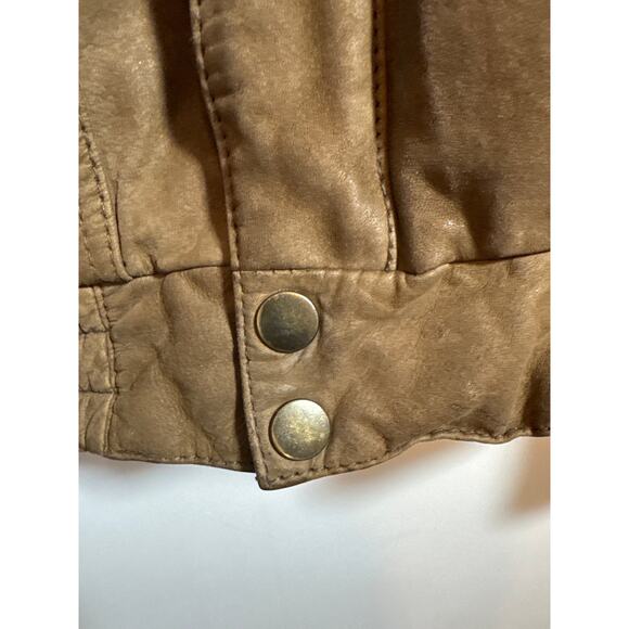 Vintage Snyder Leather Men's Size XL Thermolite Brown Leather Aviator Jacket - Picture 7 of 15